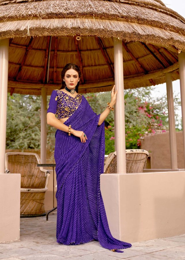 Kashvi Arya New Designer Fancy Wear Georgette Saree Collection